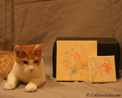 Quint and his paintings. 2012