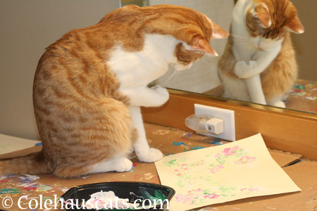 Quint painting Spring Blossoms 2014 - 2014 © Colehaus Cats