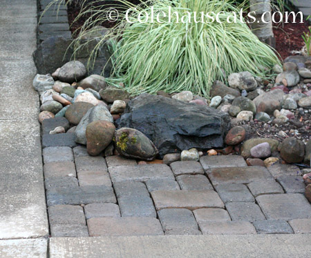 Reworked brick after moles - 2014 © Colehaus Cats