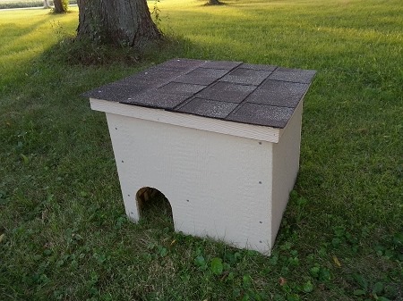 Feral Villa shelter. Photo courtesy of feralvilla.com 