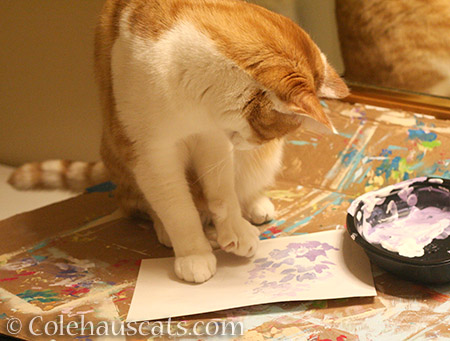 Quint painting Winter Ombré - 2016 © Colehauscats.com