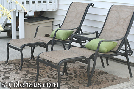 Patio furniture - 2016 © Colehaus.com and Colehauscats.com