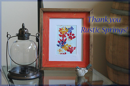 Thank you, Rustic Springs frames! - 2016 © Colehauscats.com