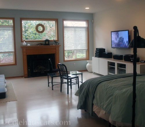 Dad's living room/downstair bedroom, 2025 © Colehauscats.com